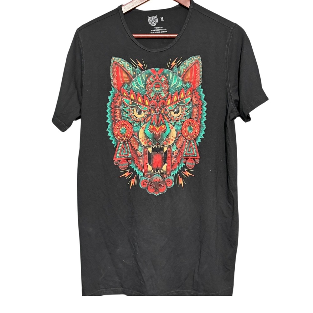 Aztec Coyote T-shirt Mens Medium Short Sleeve Crew neck Brand New